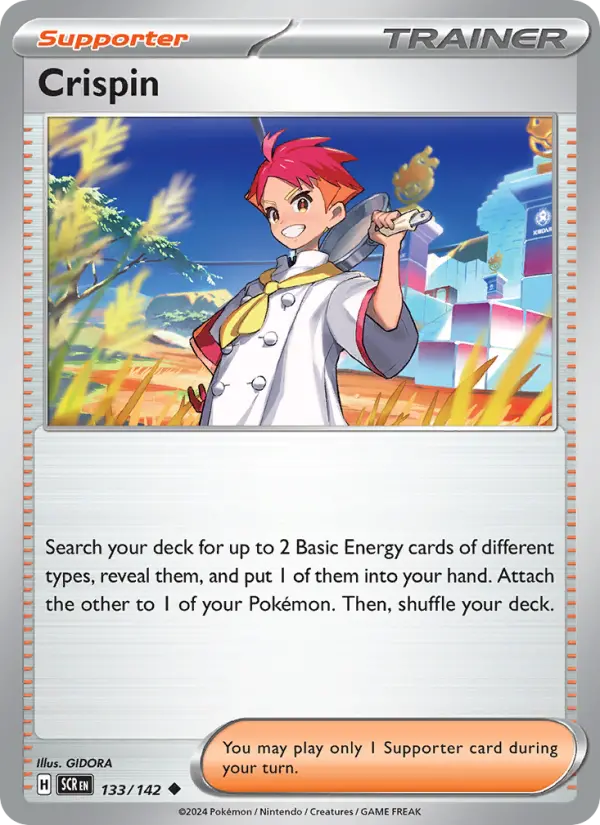 Crispin Uncommon Pokemon card #133 from Stellar Crown