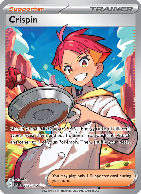 Crispin Ultra Rare Pokemon card #164 from Stellar Crown