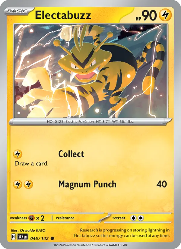 Electabuzz Common Pokemon card #046 from Stellar Crown