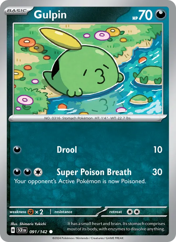 Gulpin Pokemon card artwork