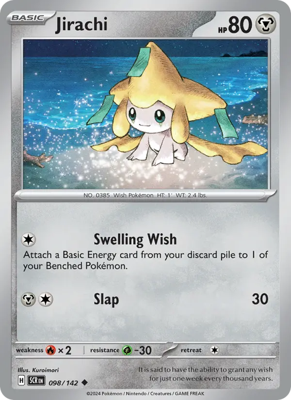 Jirachi Pokemon card artwork