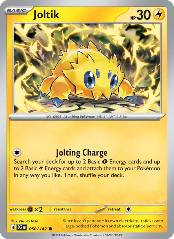 Joltik Common Pokemon card #050 from Stellar Crown