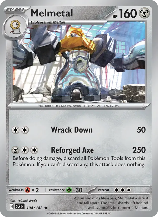 Melmetal Pokemon card artwork