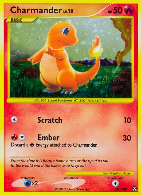 Charmander Rare Pokemon card #101 from Stormfront