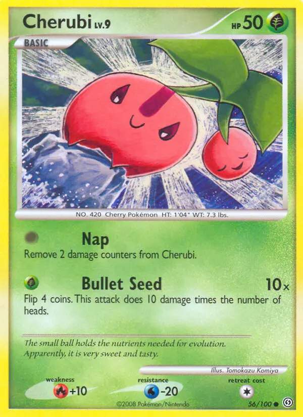 Cherubi Common Pokemon card #56 from Stormfront