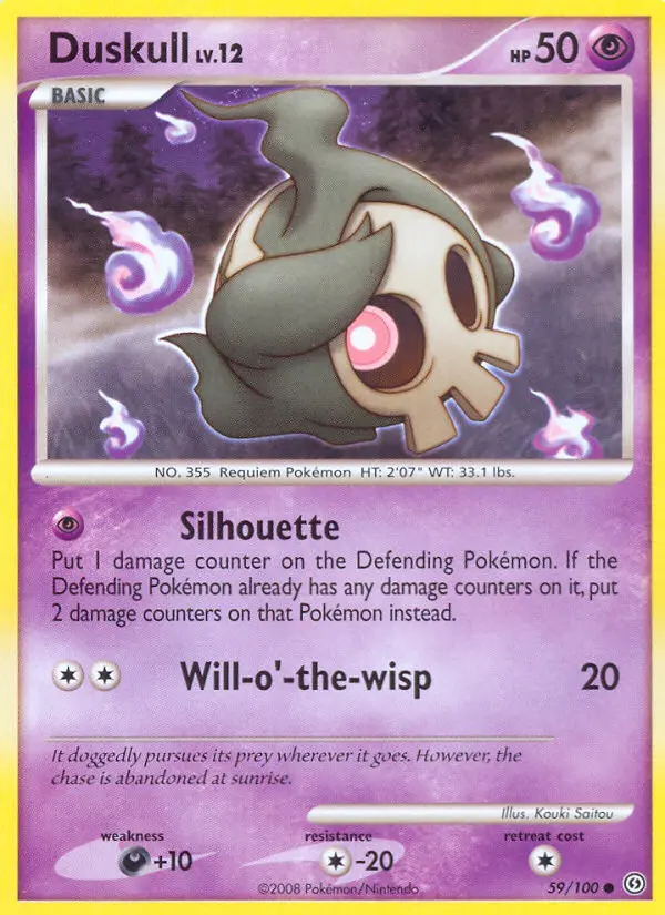 Duskull Common Pokemon card #59 from Stormfront