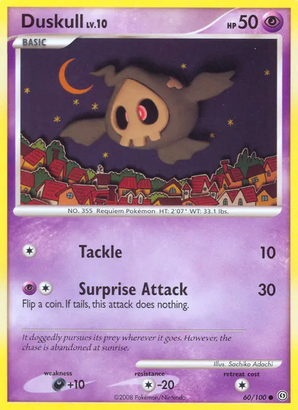 Duskull Common Pokemon card #60 from Stormfront