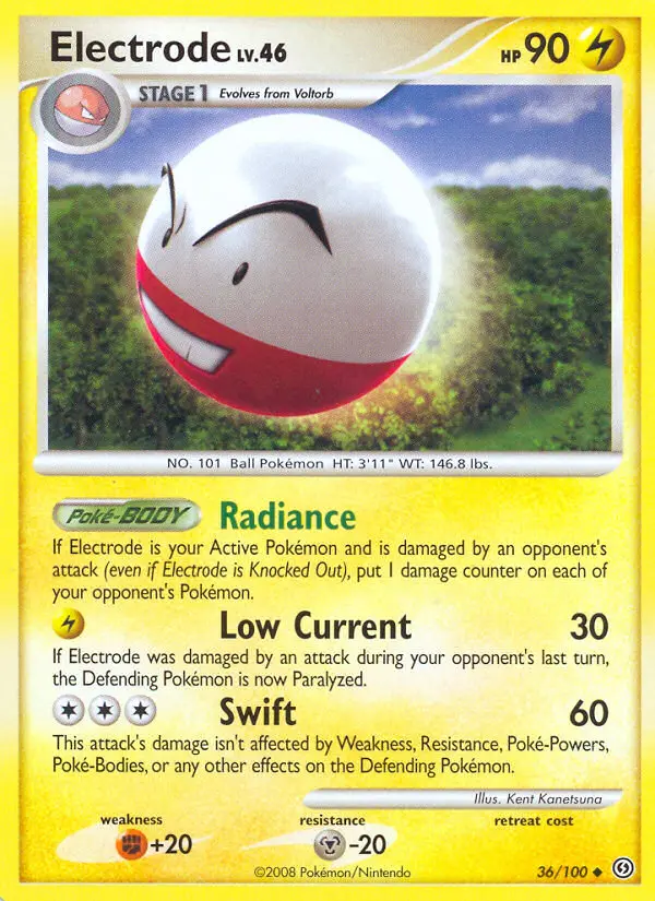 Electrode Uncommon Pokemon card #36 from Stormfront