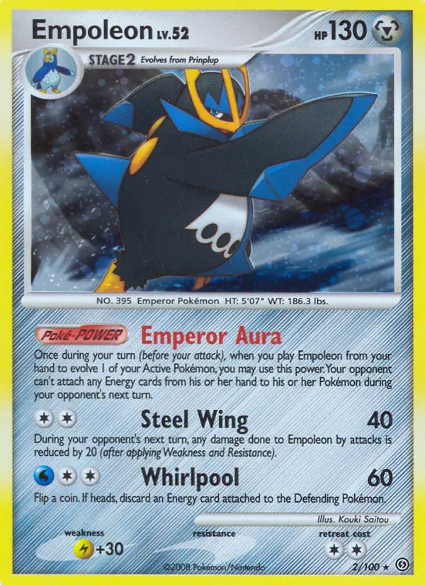 Empoleon Rare Holo Pokemon card #2 from Stormfront