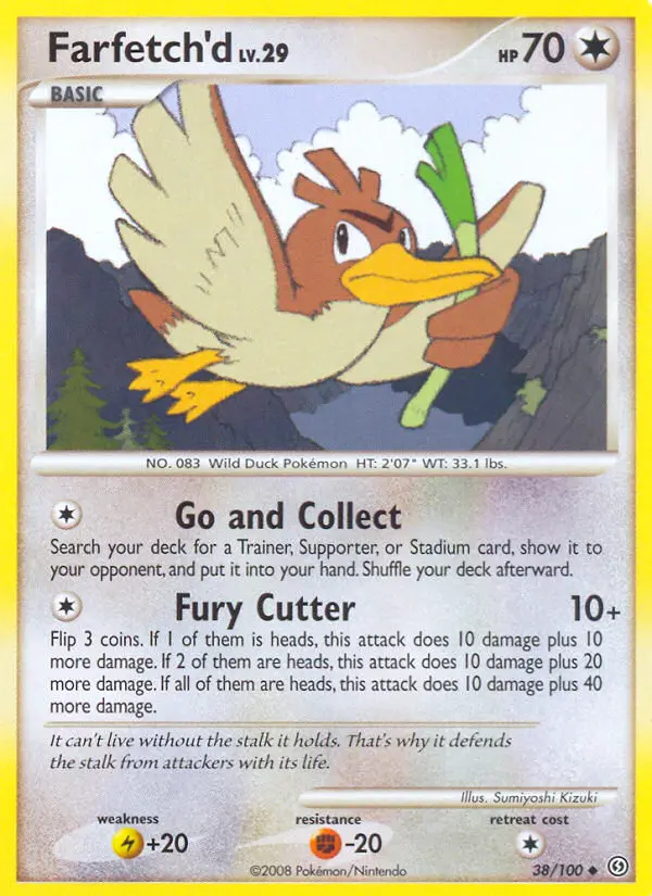 Farfetch'd Uncommon Pokemon card #38 from Stormfront