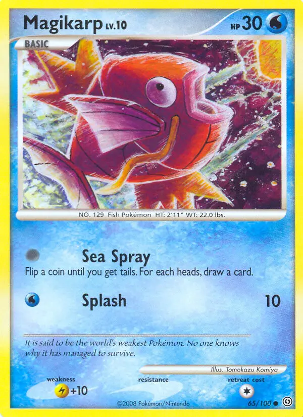 Magikarp Common Pokemon card #65 from Stormfront
