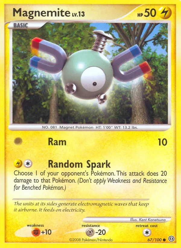 Magnemite Common Pokemon card #67 from Stormfront