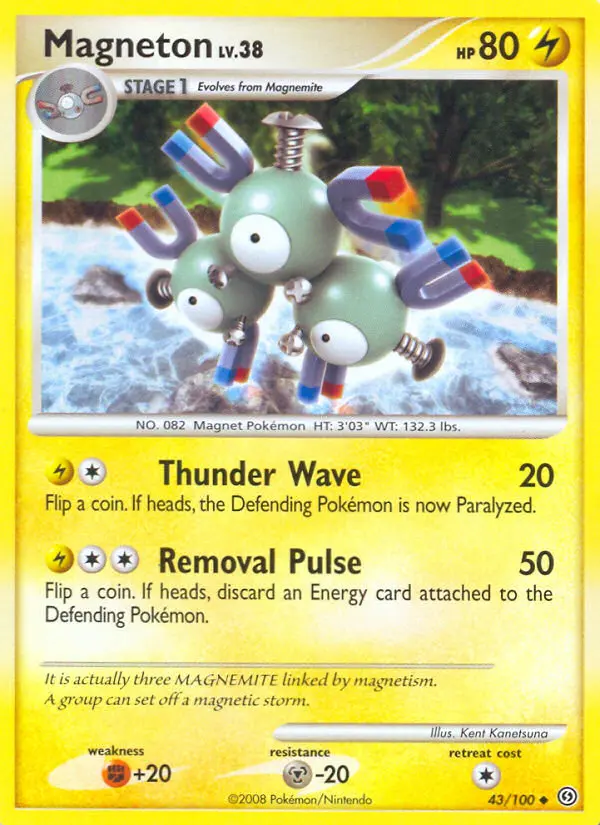 Magneton Uncommon Pokemon card #43 from Stormfront