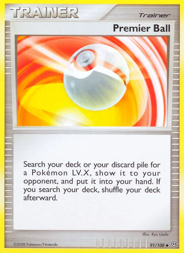 Premier Ball Uncommon Pokemon card #91 from Stormfront