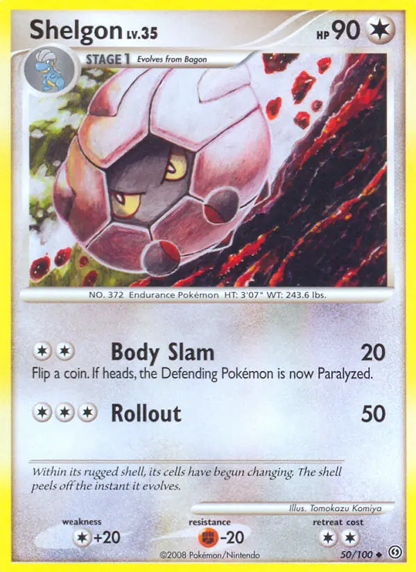 Shelgon Uncommon Pokemon card #50 from Stormfront