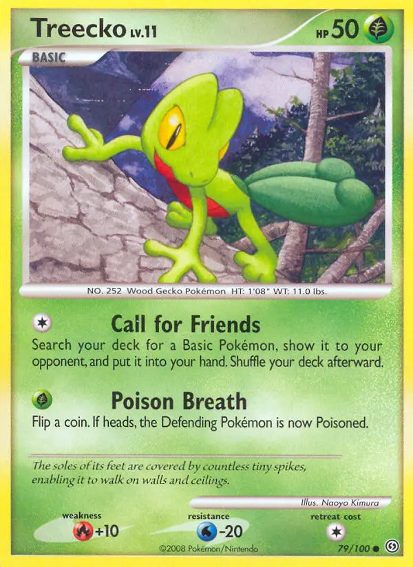 Treecko Common Pokemon card #79 from Stormfront