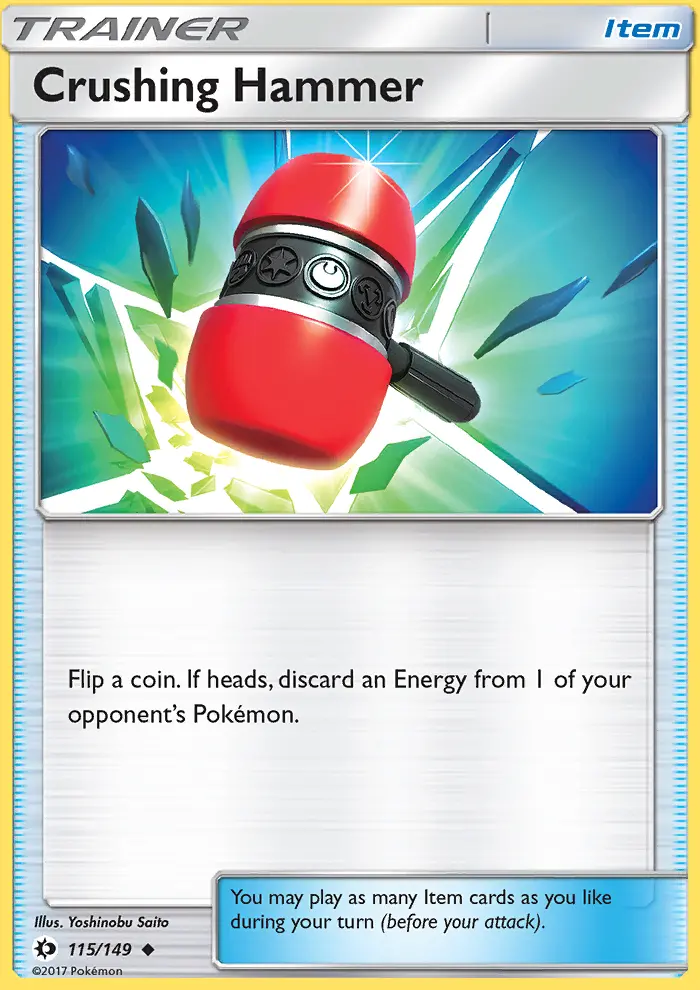 Crushing Hammer Uncommon Pokemon card #115 from Sun & Moon