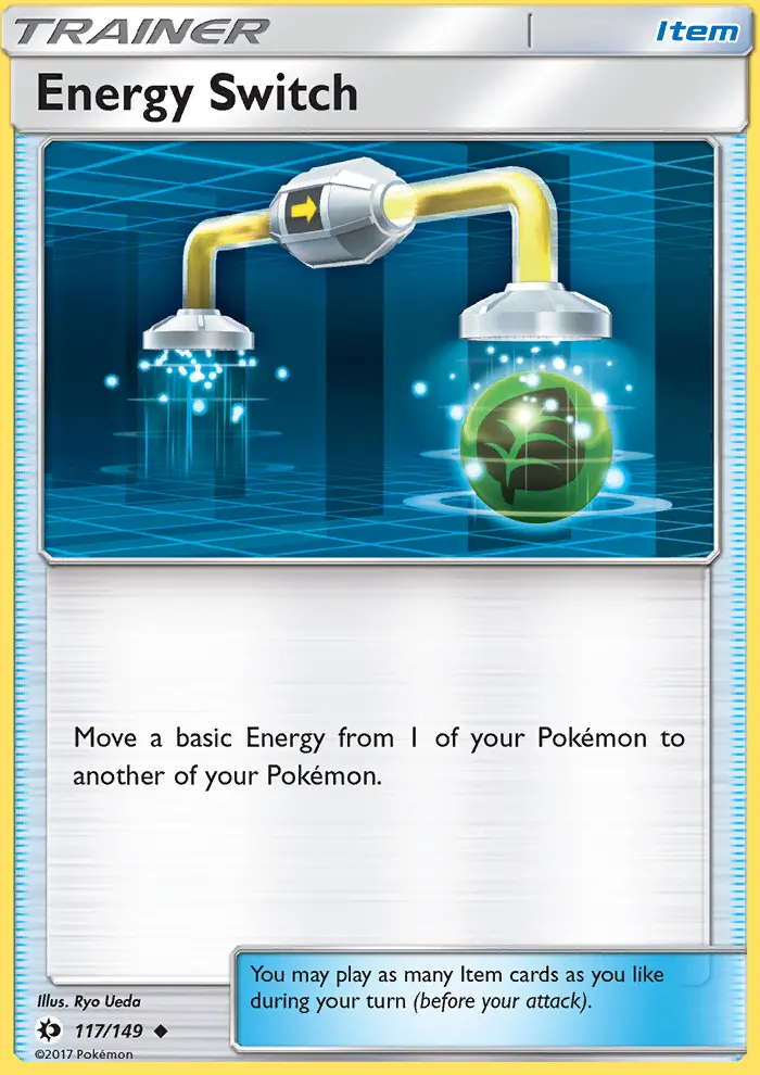 Energy Switch Uncommon Pokemon card #117 from Sun & Moon