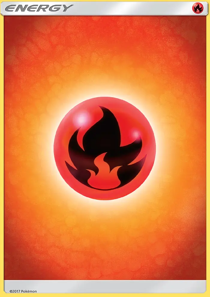 Fire Energy Common Pokemon card #165 from Sun & Moon