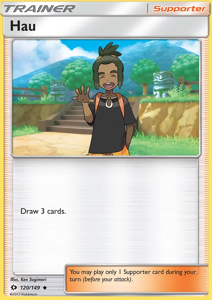 Hau Uncommon Pokemon card #120 from Sun & Moon