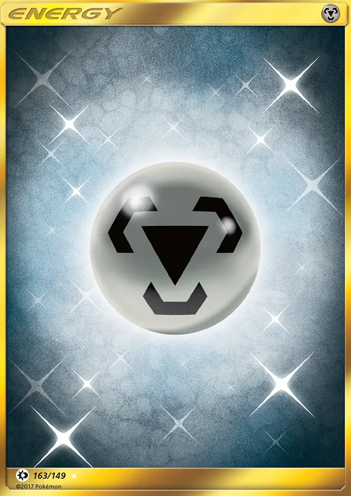 Metal Energy Secret Rare Pokemon card #163 from Sun & Moon