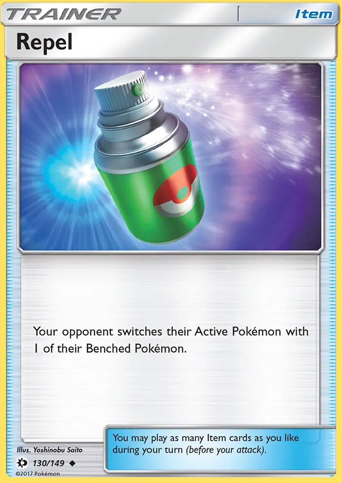 Repel Uncommon Pokemon card #130 from Sun & Moon