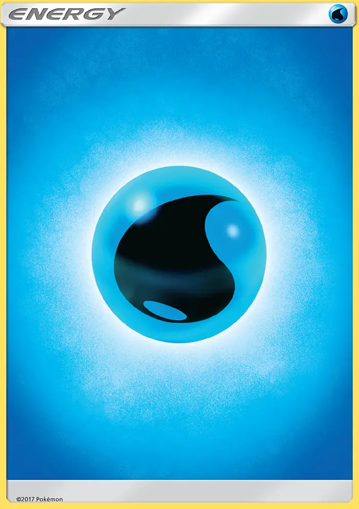 Water Energy Common Pokemon card #166 from Sun & Moon