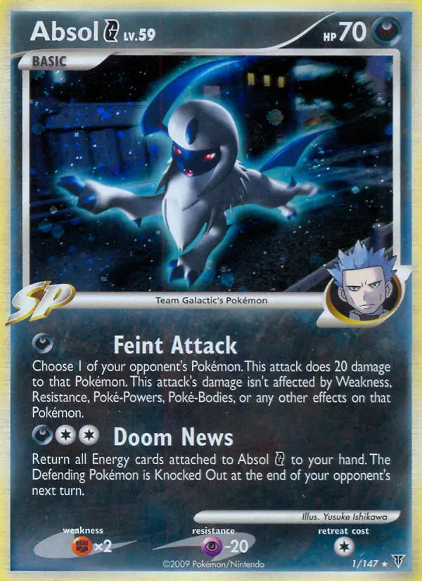 Absol G Rare Holo Pokemon card #1 from Supreme Victors