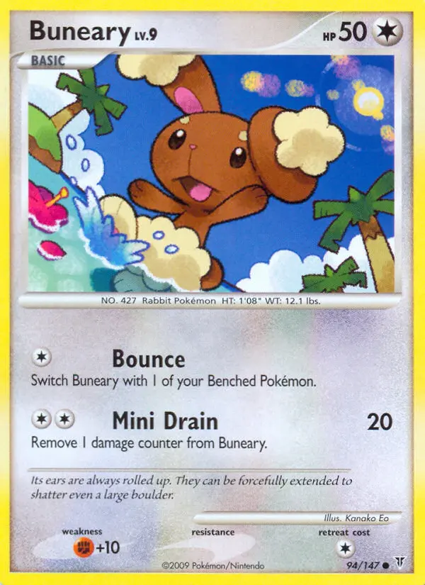 Buneary Common Pokemon card #94 from Supreme Victors