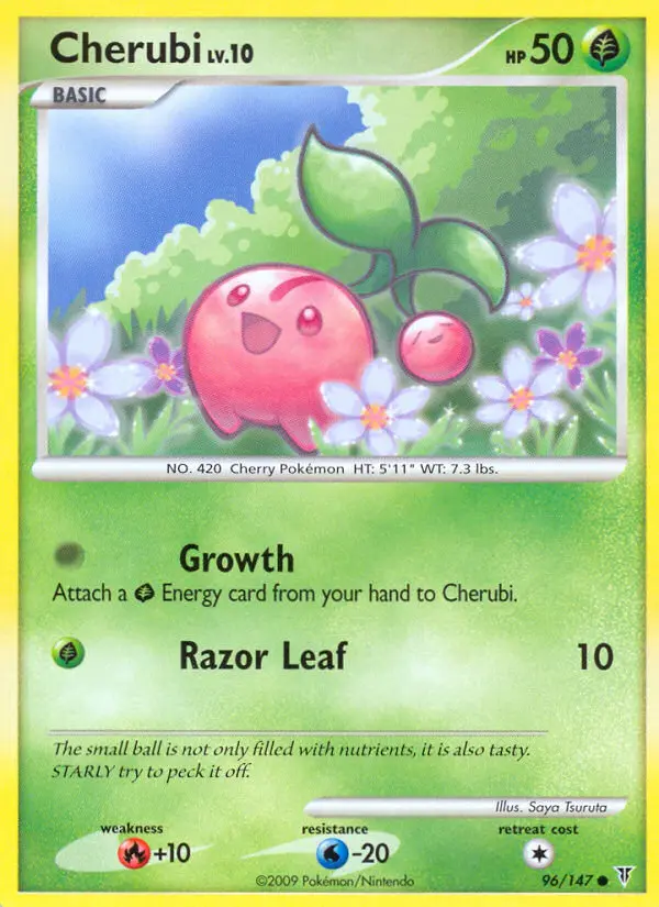 Cherubi Common Pokemon card #96 from Supreme Victors