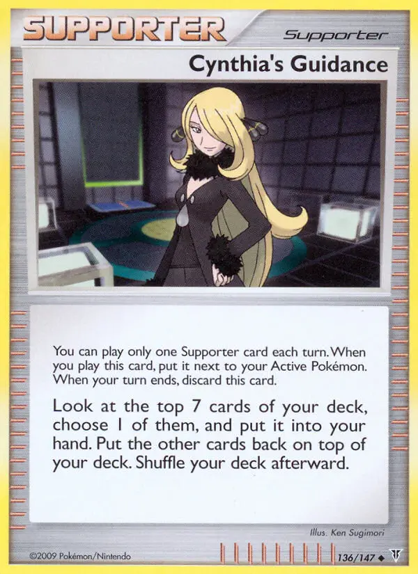 Cynthia's Guidance Uncommon Pokemon card #136 from Supreme Victors