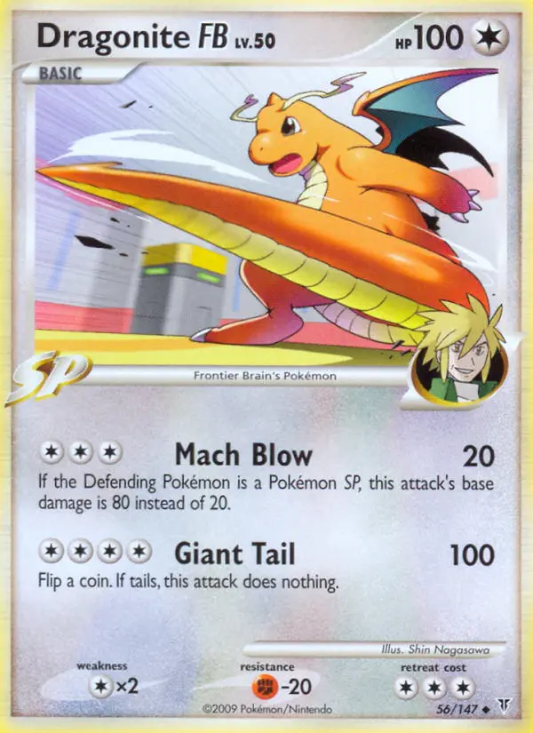 Dragonite FB Uncommon Pokemon card #56 from Supreme Victors