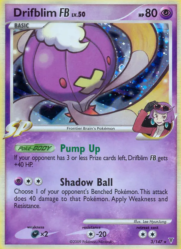 Drifblim FB Rare Holo Pokemon card #3 from Supreme Victors