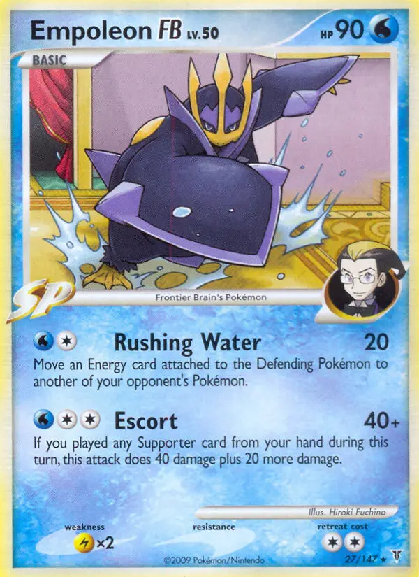 Empoleon FB Rare Pokemon card #27 from Supreme Victors