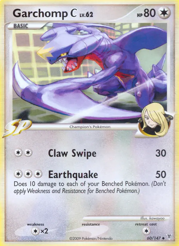 Garchomp C Uncommon Pokemon card #60 from Supreme Victors