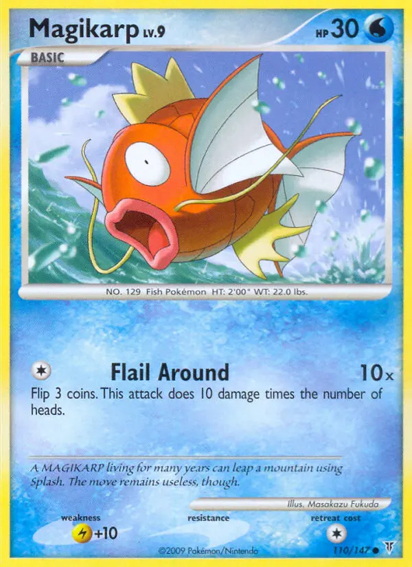 Magikarp Common Pokemon card #110 from Supreme Victors