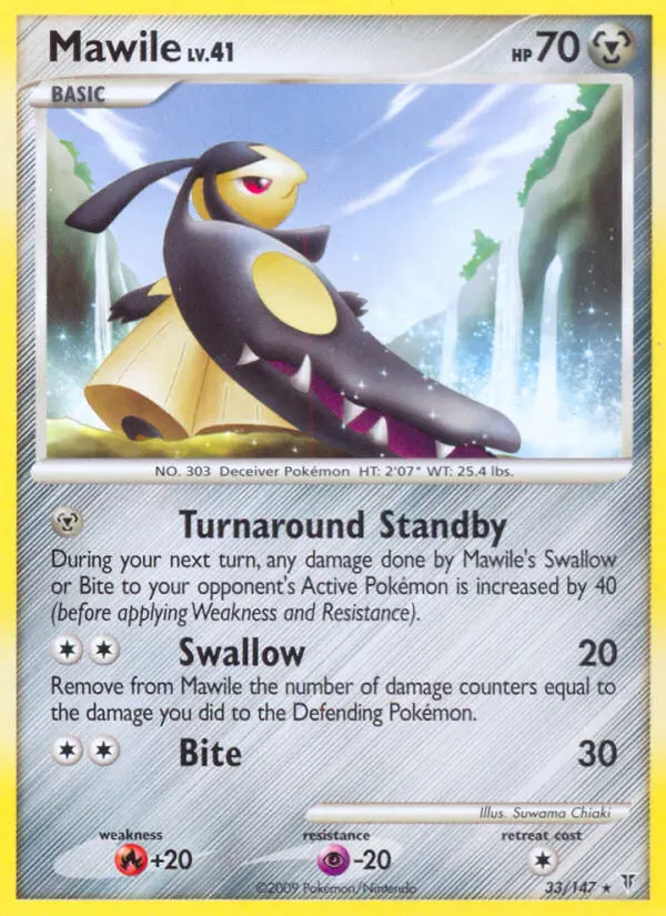 Mawile Rare Pokemon card #33 from Supreme Victors