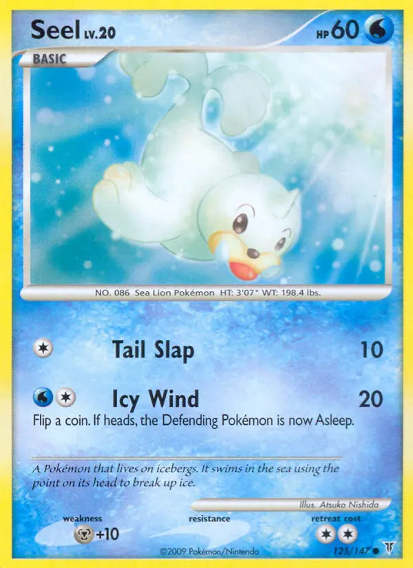 Seel Common Pokemon card #125 from Supreme Victors