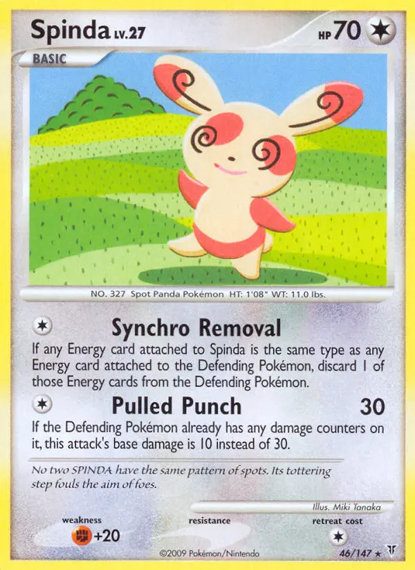 Spinda Rare Pokemon card #46 from Supreme Victors