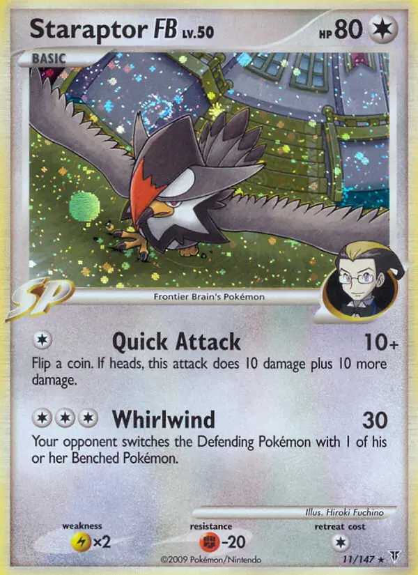 Staraptor FB Rare Holo Pokemon card #11 from Supreme Victors