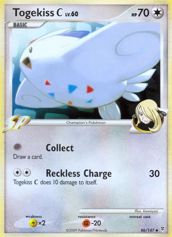 Togekiss C Uncommon Pokemon card #86 from Supreme Victors