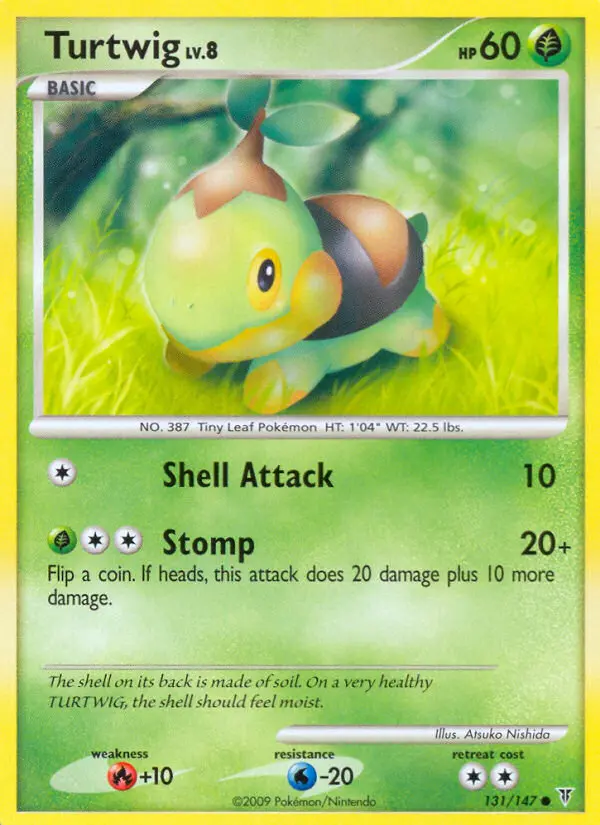 Turtwig Common Pokemon card #131 from Supreme Victors