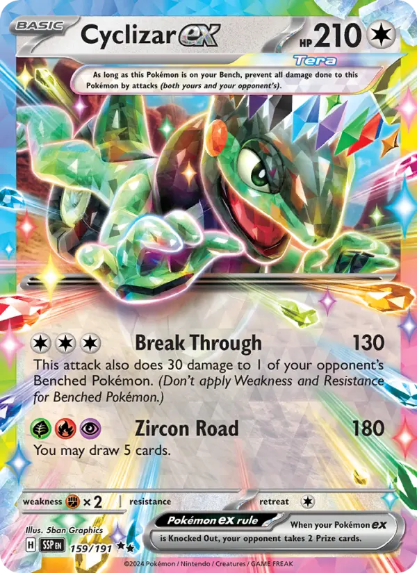 Cyclizar Pokemon card artwork