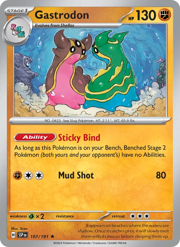 Gastrodon Pokemon card artwork