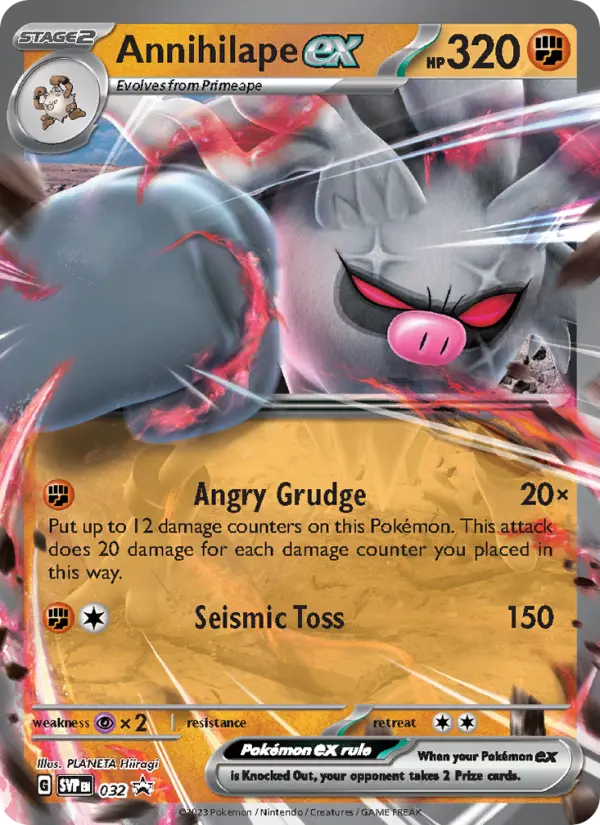 Annihilape ex None Pokemon card #032 from SVP Black Star Promos