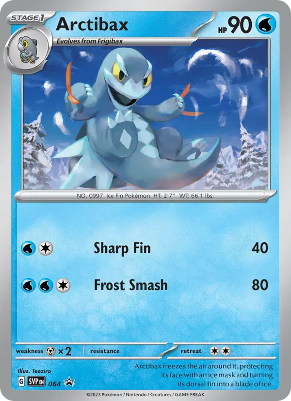 Arctibax None Pokemon card #064 from SVP Black Star Promos