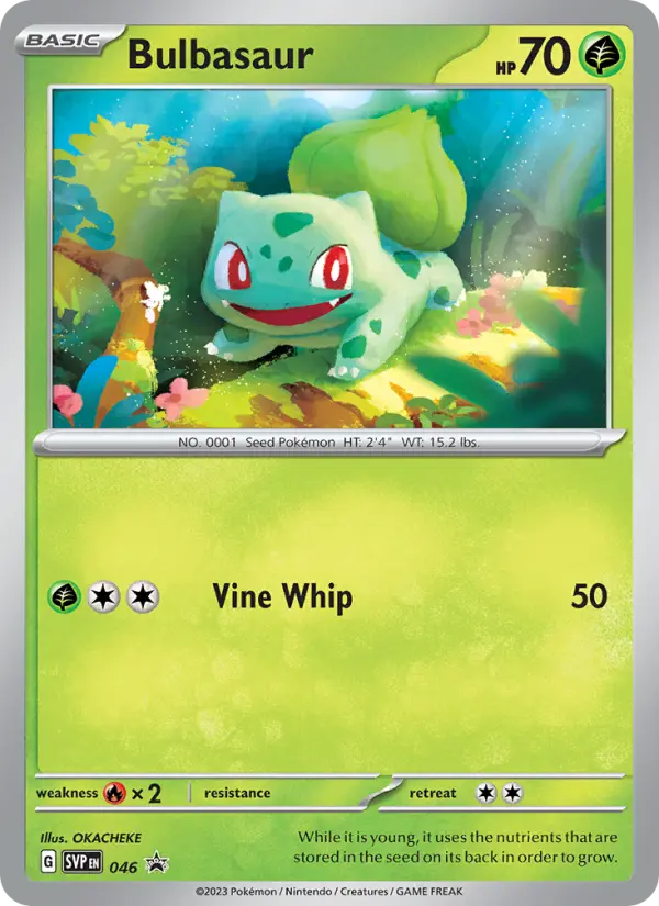 Bulbasaur None Pokemon card #046 from SVP Black Star Promos