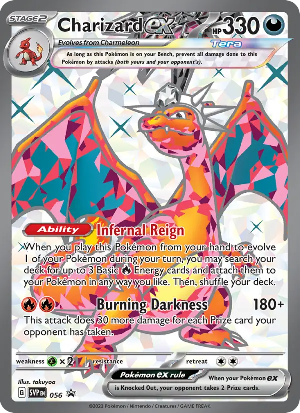 Charizard ex None Pokemon card #056 from SVP Black Star Promos