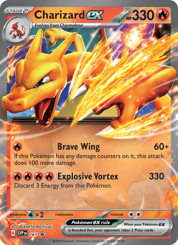 Charizard ex None Pokemon card #161 from SVP Black Star Promos