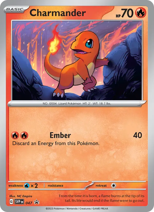 Charmander None Pokemon card #047 from SVP Black Star Promos